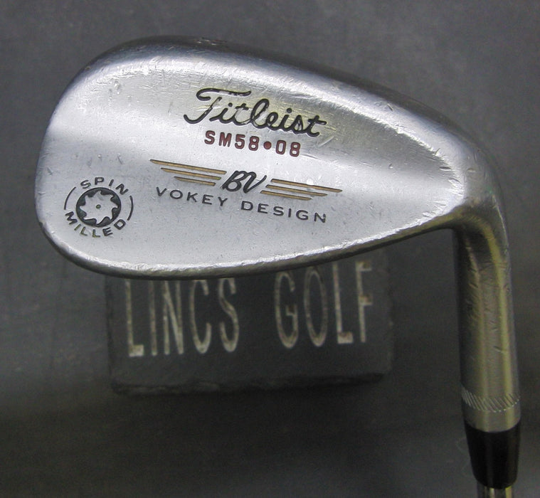 Titleist BV Vokey Design Spin 58° Sand Wedge Regular Steel Shaft Golf Pride Grip
