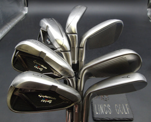 Set of 7x TaylorMade M4 Irons 5-PW+AW Stiff Steel Shafts With Grips*