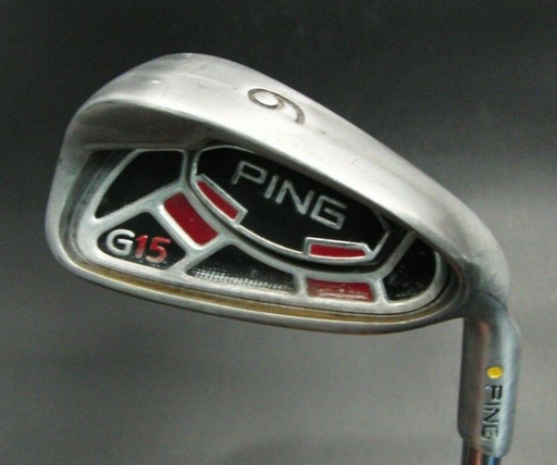 Ping G15 Yellow Dot 6 Iron Stiff Flex Steel Shaft GolfPride Grip