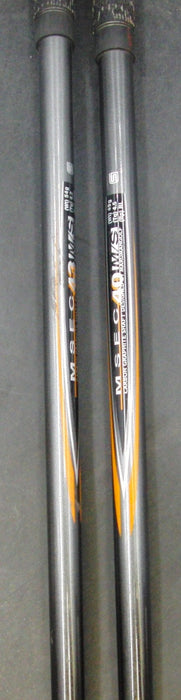 Set of 2 Maruman Exim 15º 3 & 18º 5 Woods Regular Graphite Shafts Exim Grips