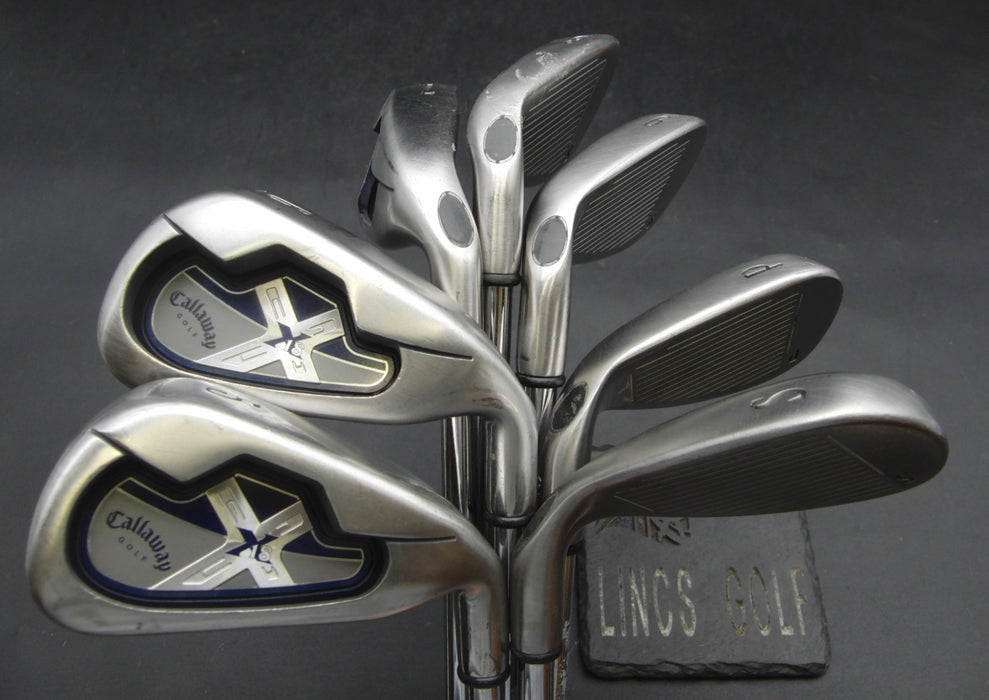 Set of 7x Callaway X18 Irons 5-SW Regular Steel Shafts Callaway Grips