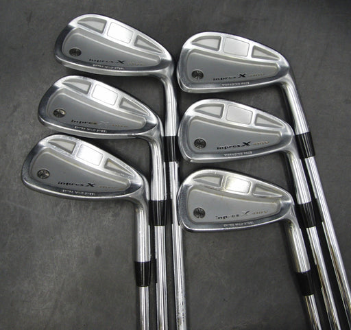Set of 6 x Yamaha Inpres X 410V Irons 5-PW Stiff Steel Shafts Lamkin Grips
