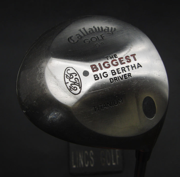 Callaway The Biggest Big Bertha 9° Driver Stiff Graphite Shaft Majek Grip