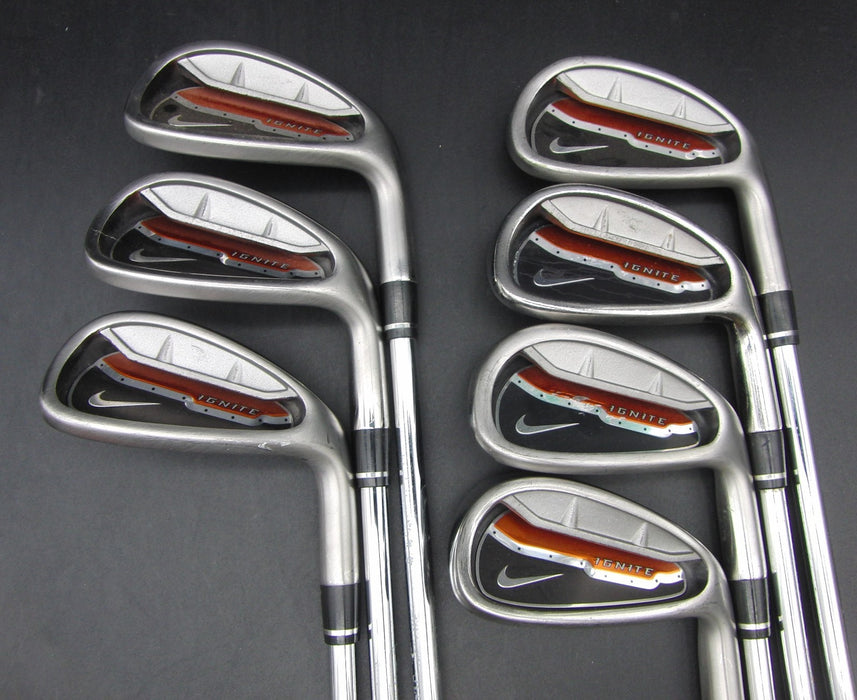 Set of 7x Nike Ignite 4-PW Irons Uniflex Steel Shafts Nike Grips
