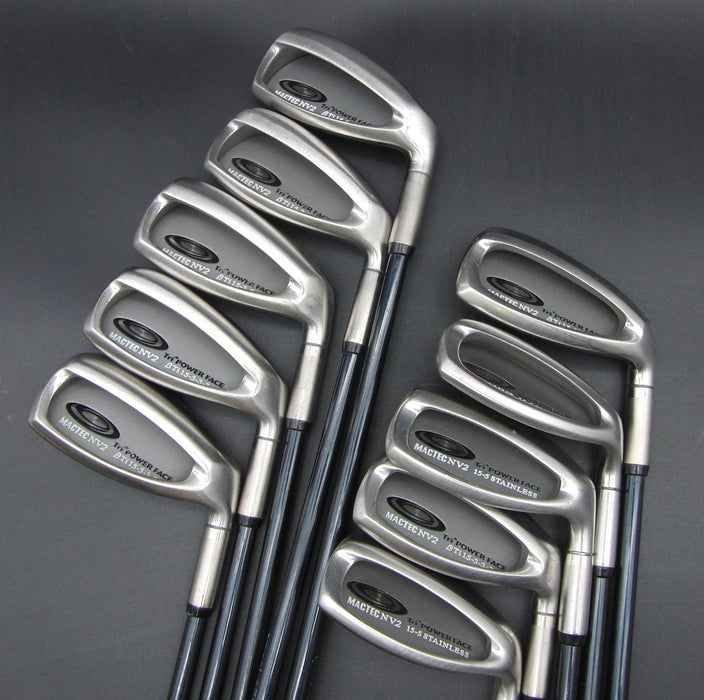 Set of 10x MacGregor Mactec NV2 3-SW+AW Regular Graphite Shafts Mactec Grips*