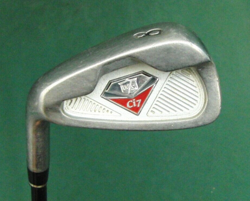 Left Handed Wilson Staff Ci7 8 Iron Regular Graphite Shaft Lamkin Grip