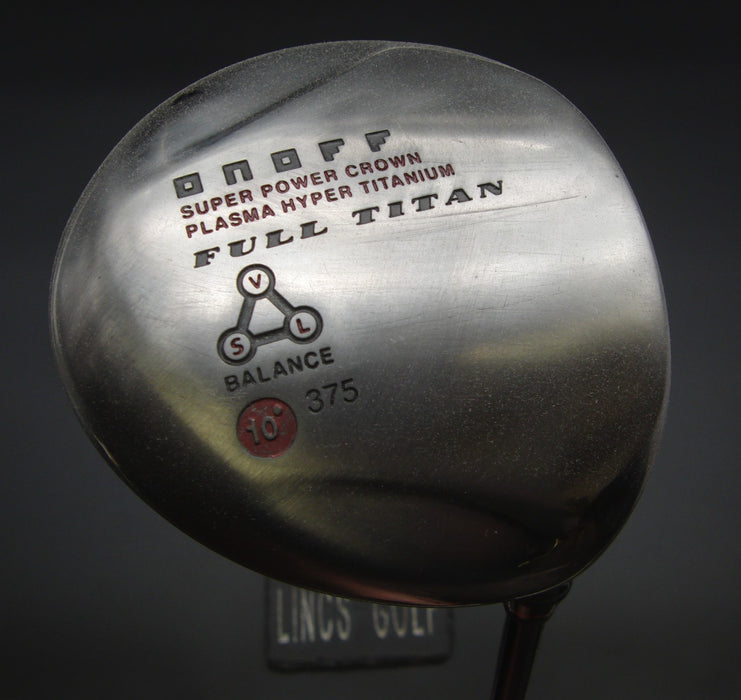 Onoff Full Titan VSL Balance 375 10° Driver Regular Graphite Shaft STM Grip