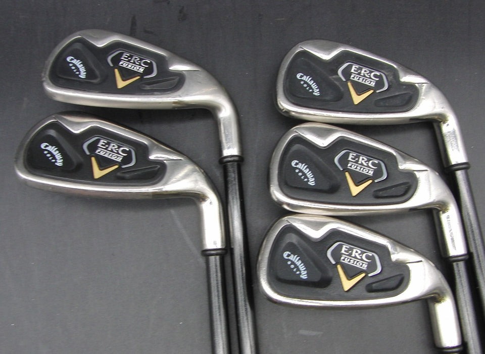 Set of 5x Callaway ERC Fusion 5-9 Irons Regular Graphite Shafts Callaway Grips