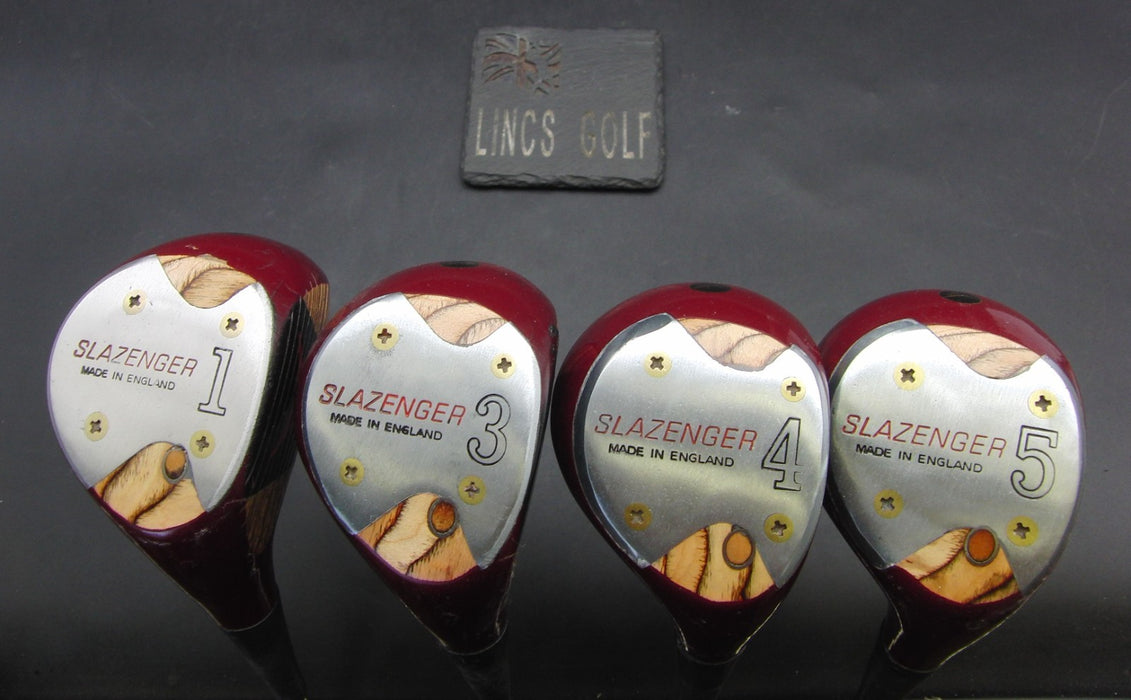 Set of 4 Slazenger Ambassador Driver + 3 Wood + 4 Wood + 5 Wood