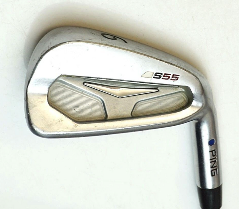 Ping S55 Blue Dot 6 Iron Project X 6.0 Stiff Steel Shaft Golf Pride Grip