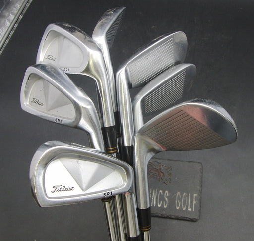 Set of 7x Titleist 591 4-PW Irons Extra Stiff Steel Shafts Titleist Grips*