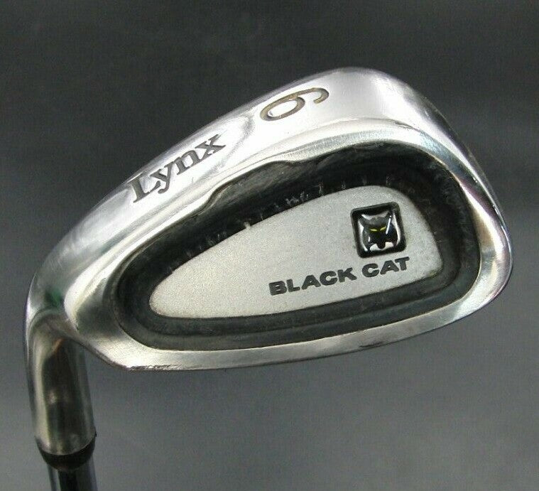 Left Handed Lynx Black Cat 9 Iron Regular Steel Shaft Lynx Grip