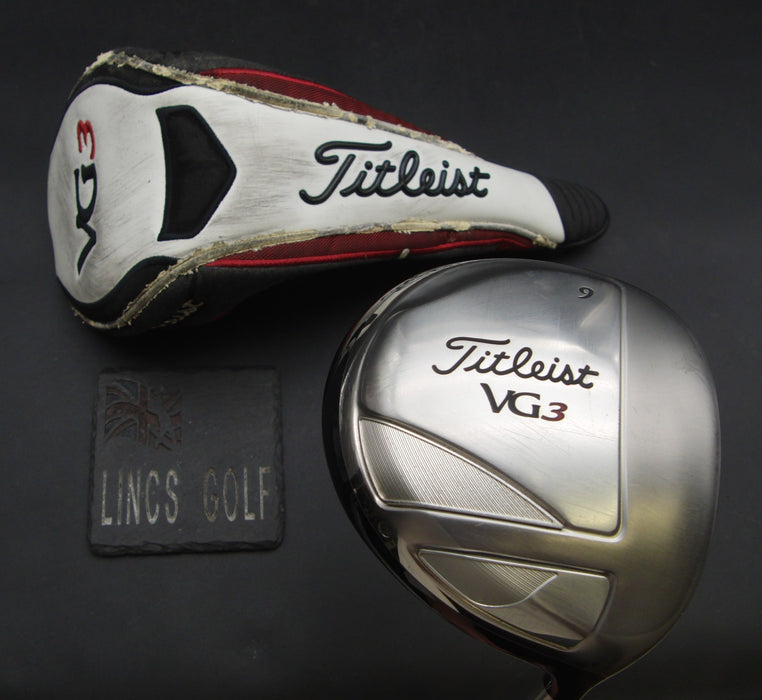 Titleist VG3 9° Driver Stiff Graphite Shaft VG3 Grip & Titleist Head Cover