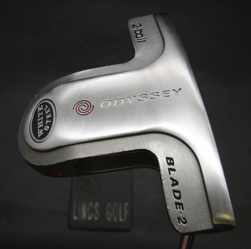 Odyssey White Steel 2-Ball Blade-2 Putter 86cm Length Steel Shaft PSYKO Grip*