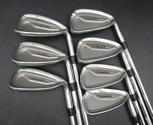 Set of 7x TaylorMade R360 XD 5-PW+AW Irons Regular Steel Shafts GolfPride Grips
