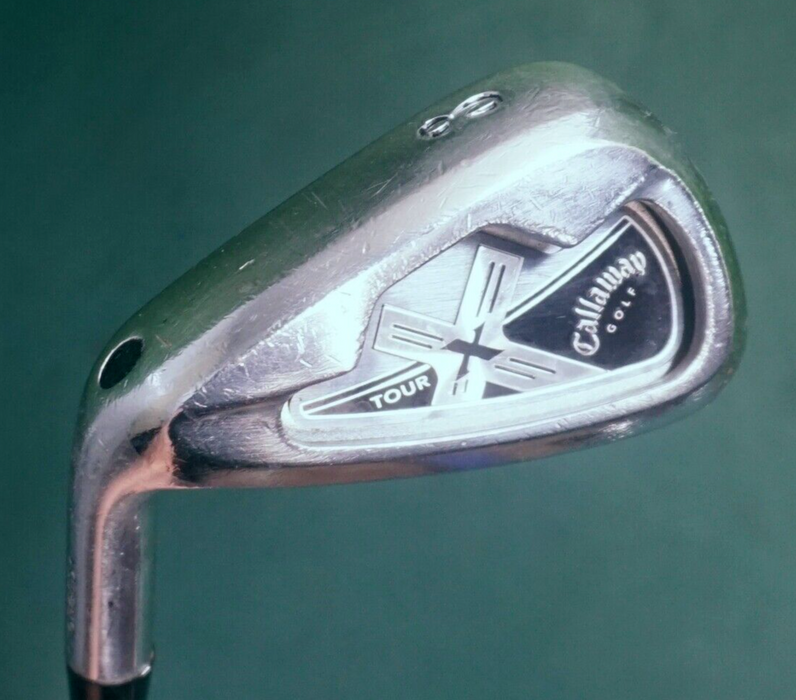 Left Handed Callaway X Tour 8 Iron Stiff Coated Steel Shaft Golf Pride Grip