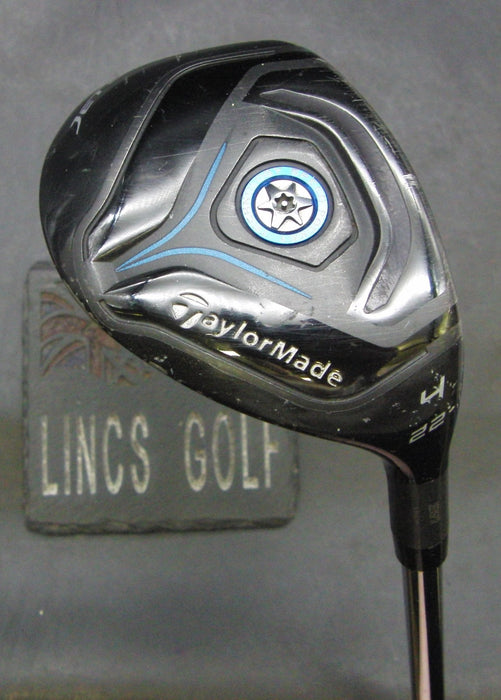 TaylorMade JetSpeed Black 22° 4 Hybrid Stiff Steel Shaft Black Grip*