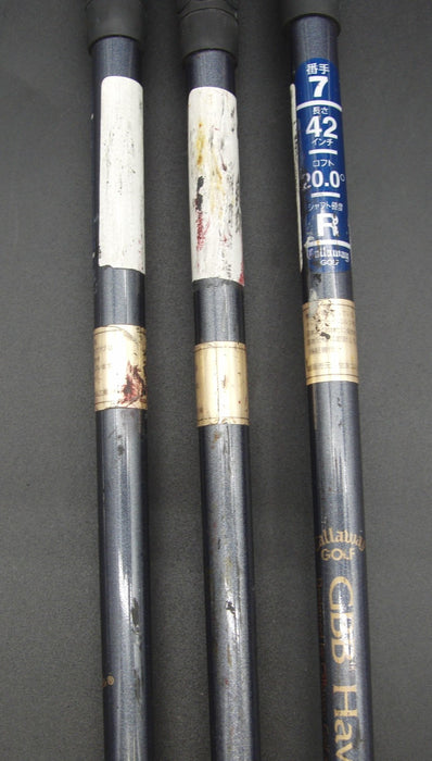 Set of 3 Callaway Great Big Bertha 3 + 5 + 7 Woods Regular Graphite Shafts*