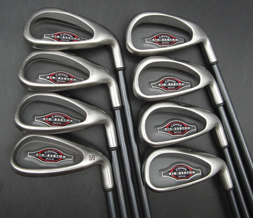 Set of 8x Callaway Big Bertha 2002 Irons 4-PW Regular Graphite Shafts*