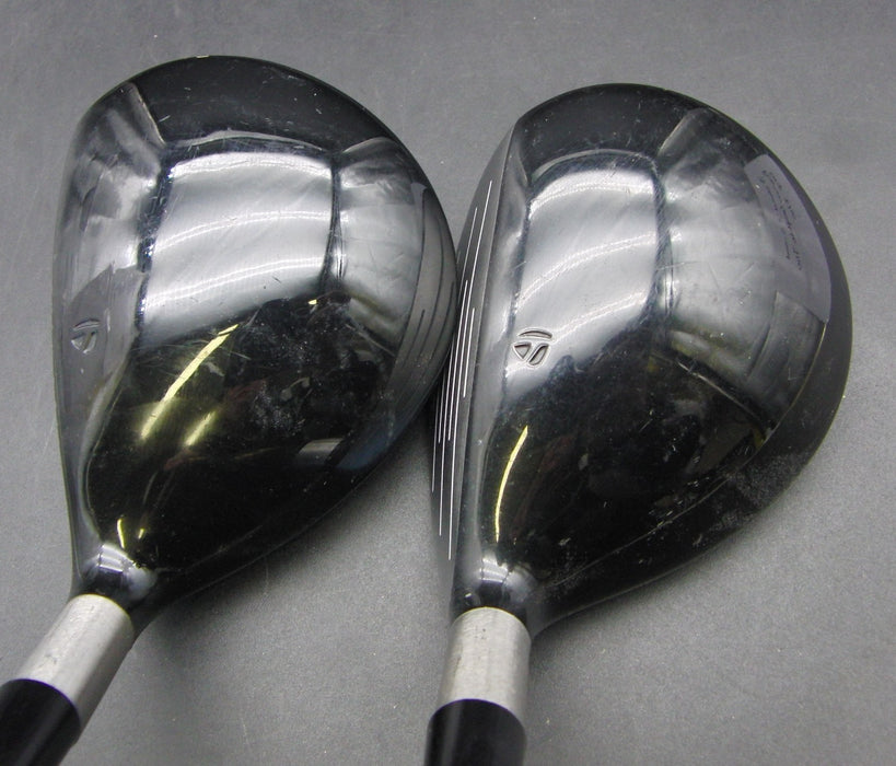 Set of 2 TaylorMade V Steel 15° 3 Wood + 18° 5 Wood Regular Graphite Shafts