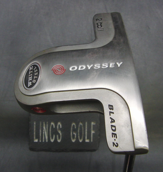 Odyssey White Steel 2-Ball Blade 2 Putter Steel Shaft 86cm Length Psyko Grip*