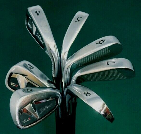 Set of 7 x Titleist VG3 Forged Irons 4-PW Regular Graphite Shafts Mixed Grips