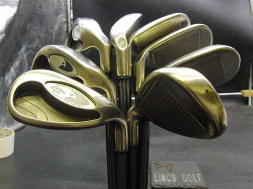 Set of 8x Callaway Hawkeye Irons 5-SW+AW Regular Graphite Shafts Nexgen Grips*