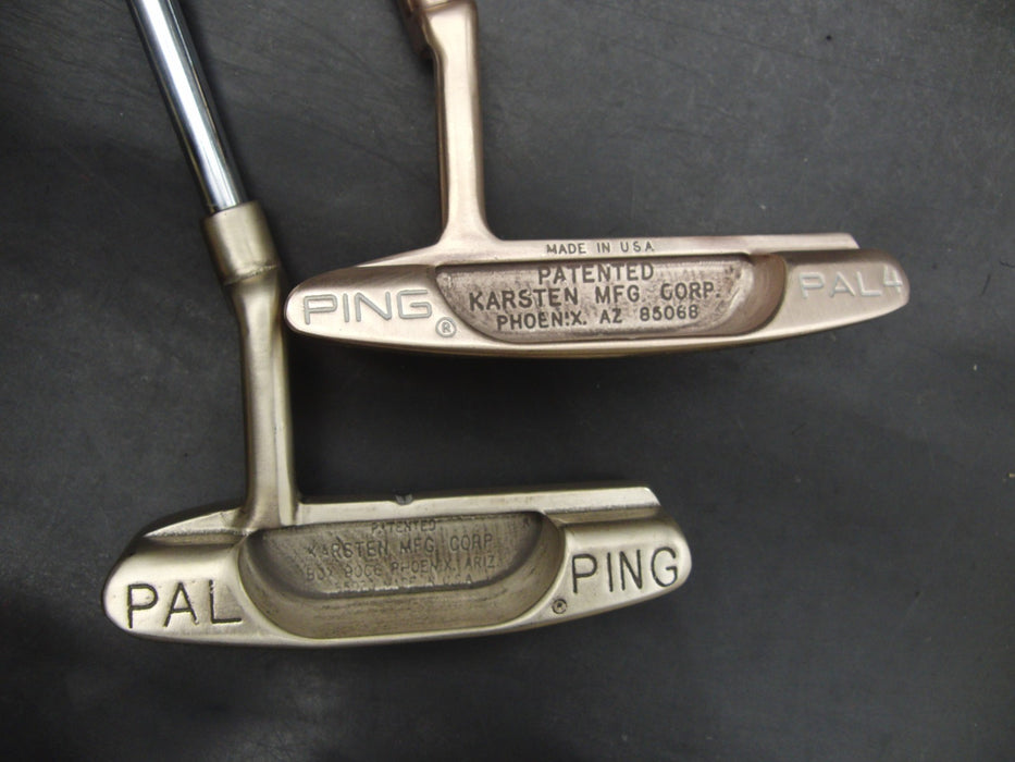 Set of 2x Ping Pal/Pal4 Putters 89cm Length Steel Shafts Mixed Grips*