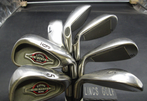 Set of 7x Callaway Big Bertha 2002 Irons 5-10+SW Regular Graphite Shafts*