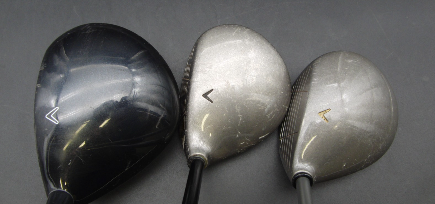 Set of Callaway Steelhead X14 6-SW+Callaway E.R.C Driver+4 Wood+ 7 Wood +Putter*