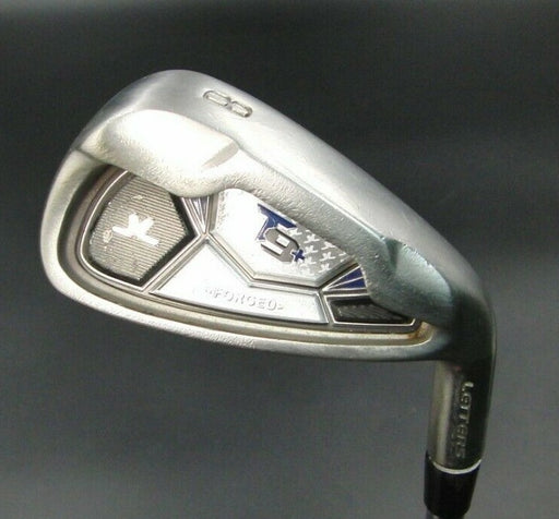 Letters T9+ 8 Iron Stiff Steel Shaft Long Hui Grip