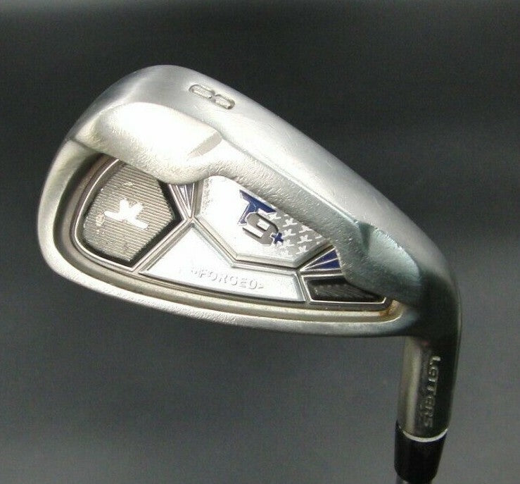 Letters T9+ 8 Iron Stiff Steel Shaft Long Hui Grip