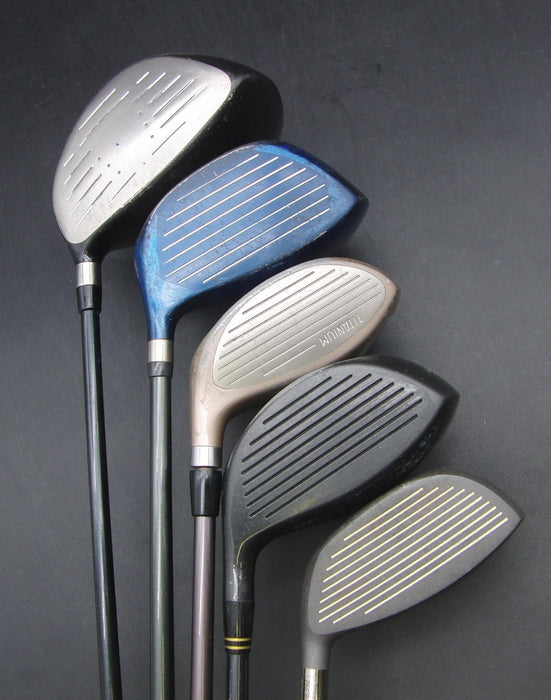 Set of 5x Ladies Multi Brands Drivers Ladies & Stiff & Regular Graphite Shafts