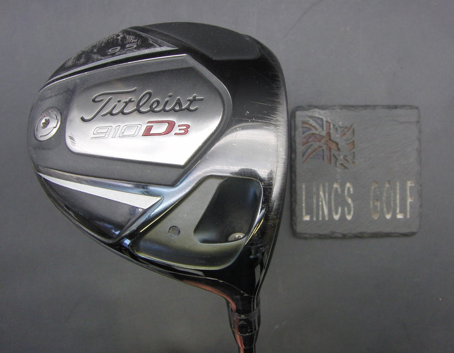 Titleist 910D3 9.5° Driver Stiff Graphite Shaft Black Grip
