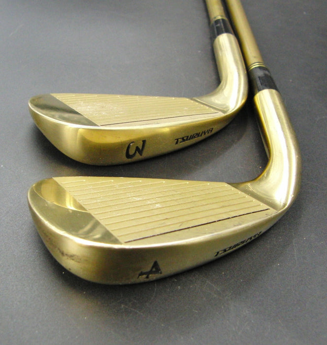 Japanese Set of 2 x Tsuruya Axel Gold Irons 3+4 Regular Graphite Shafts