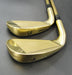 Japanese Set of 2 x Tsuruya Axel Gold Irons 3+4 Regular Graphite Shafts