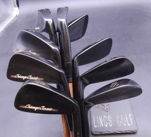 Set of 9x Chicago Classic Irons 3-SW Hickory Shafts Rite Grips