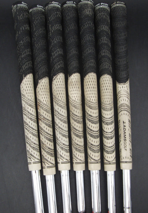 Set of 7x Adams Idea Pro a12 4-PW Irons Stiff Steel Shafts Golf Pride Grips