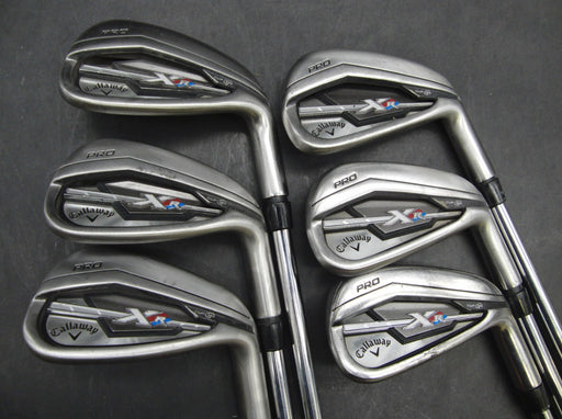 Set of 6x Callaway XR Pro Irons 5-PW Regular Steel Shafts GolfPride Grips*