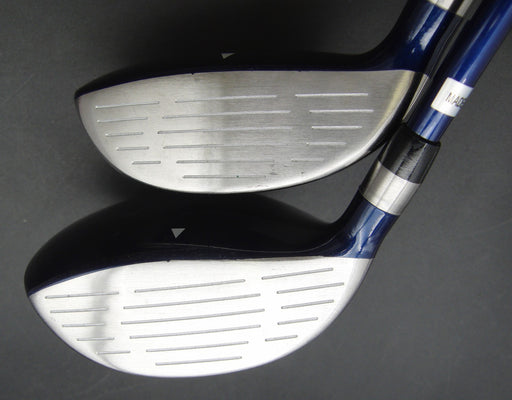 Set of 2 BMF 22° 4 & 18° 5 Woods Stiff Graphite Shafts BMF Grips