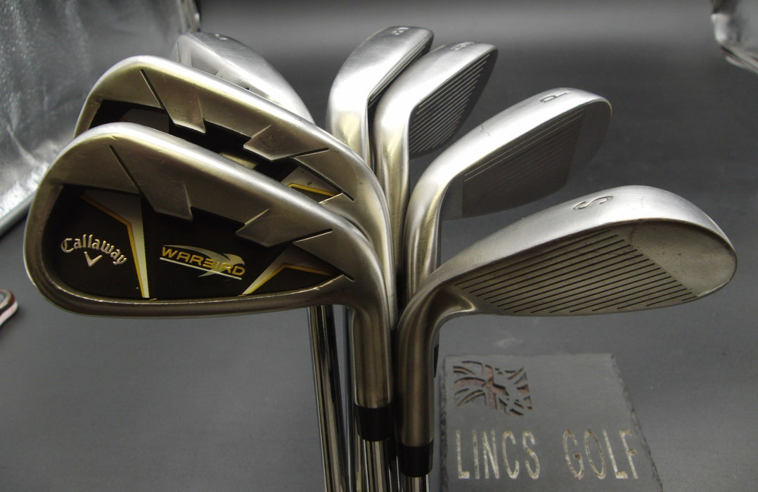 Set of 7x Callaway WarBird Irons 5-SW Regular Steel Shafts Callaway Grips*