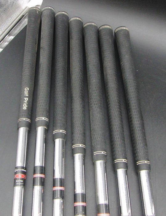 Set of 7x TaylorMade Burner Japanese Model 5-PW + AW Irons Stiff Steel Shafts