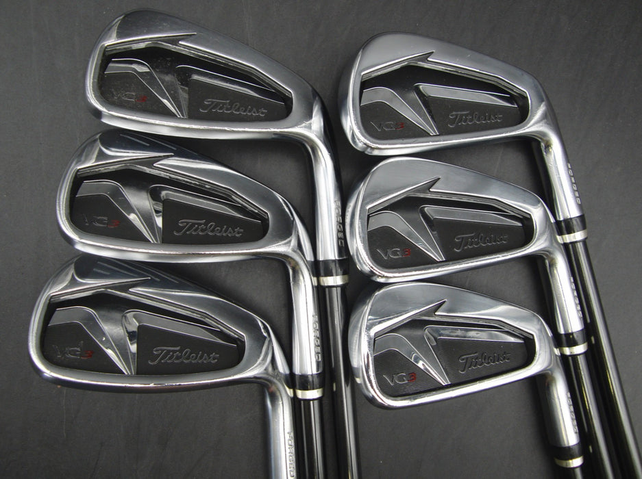 Set of 6x Titleist VG3 5-PW Irons Stiff Graphite Shafts VG3 Grips