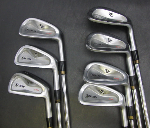 Set of 7 x Srixon I-201 TC Irons 4-PW Stiff Steel Shafts Elite Grips*