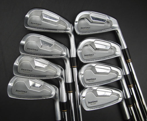 Set of 8x Bridgestone Tour Stage TS-201 Irons 3-PW Stiff Steel Shafts*