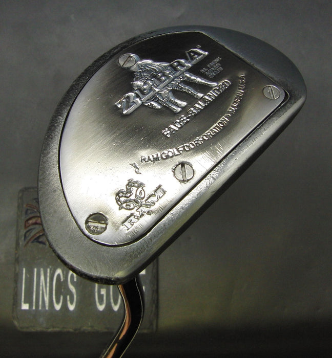 RAM Zebra Face Balanced Putter 88.5cm Playing Length Steel Shaft Royal Grip