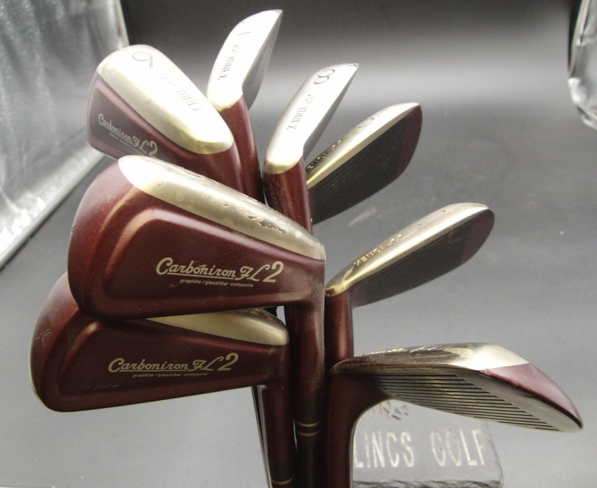 Set of 8x Yonex Carboniron FL2 Irons 4-10+PW Regular Graphite Shafts*