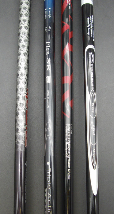 Set of 4 Golf Drivers Bridgestone Macgregore PRGR Slazenger