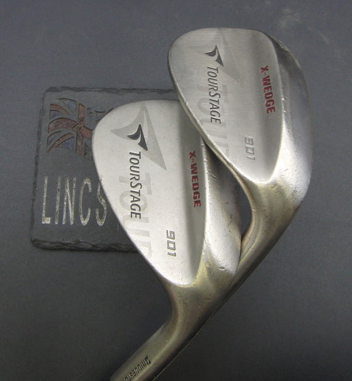 Set of 2 Bridgestone Tourstage 901 53° Gap+59° Sand Wedges Stiff Steel Shafts*