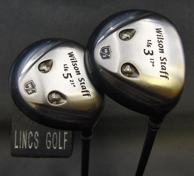Set of 2 Ladies Wilson Staff LF6 17° 3 & 21° 5 Woods Ladies Graphite Shafts